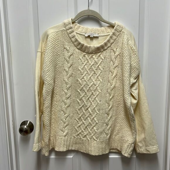 LOFT CABLE KNIT SWEATER - Picture 1 of 4